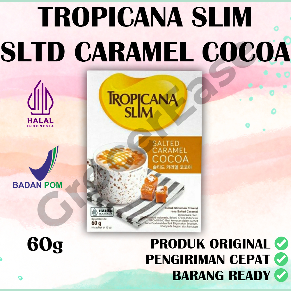 

Tropicana Slim Salted Caramel Cocoa 4 Sachet