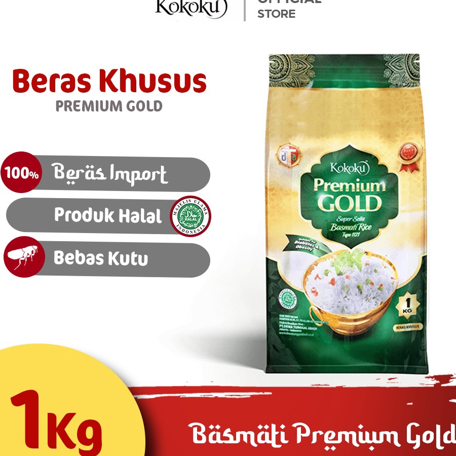 

DiSkon KOKOKU Beras Basmati Premium Gold 1kg