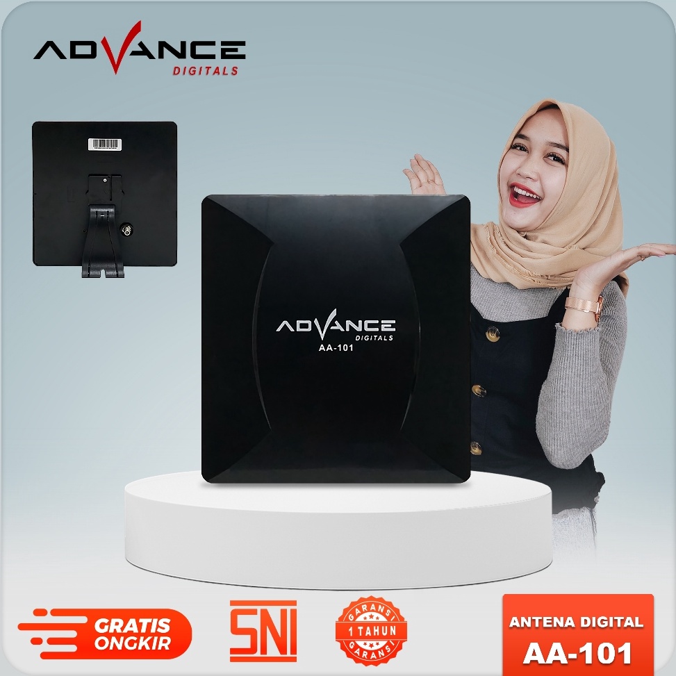 Klm Antena TV Indoor atau Outdoor Advance AA11 Garansi Resmi 1 Tahun Penguat HDTV Digital Bisa Untuk