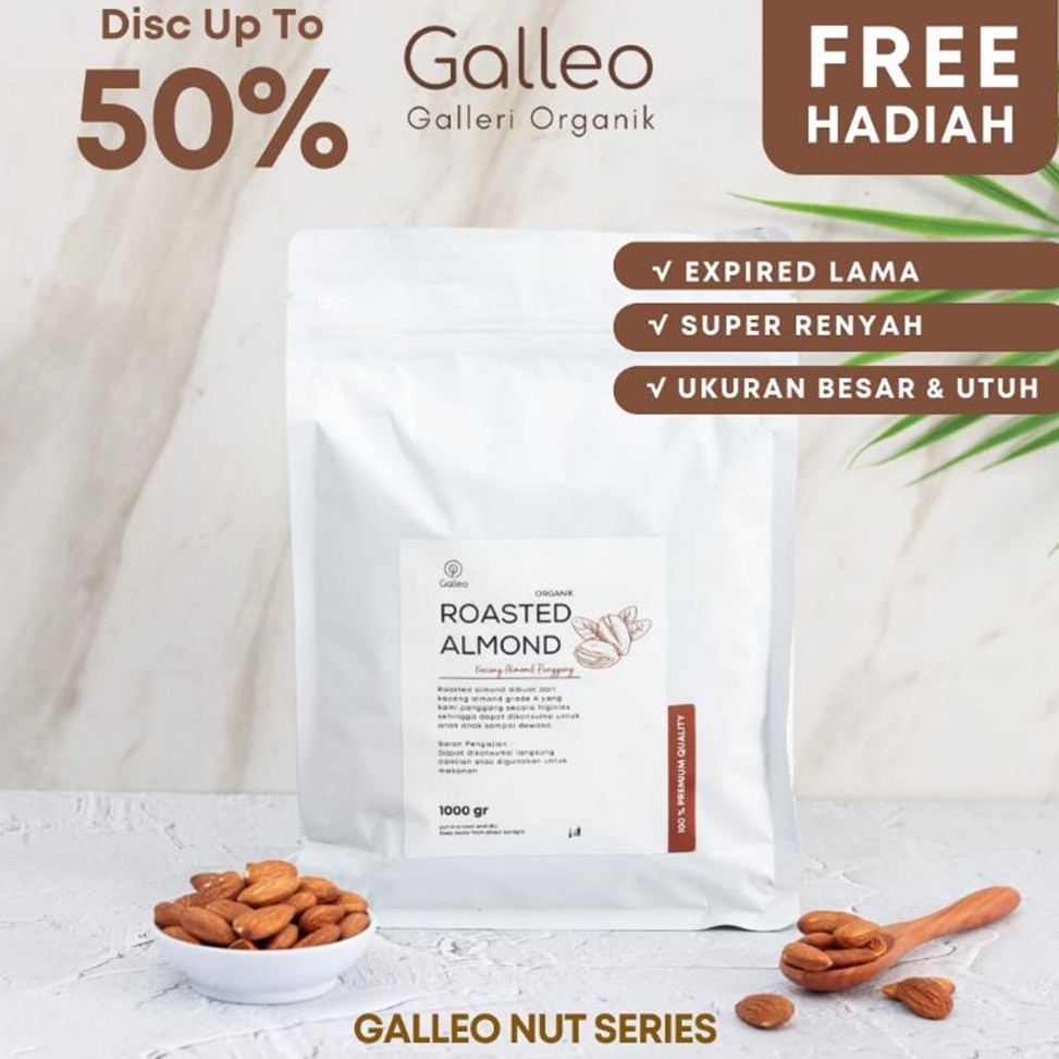 

GROSIR MURAH Kacang Almond Panggang Roasted Almond Premium 1 Kg