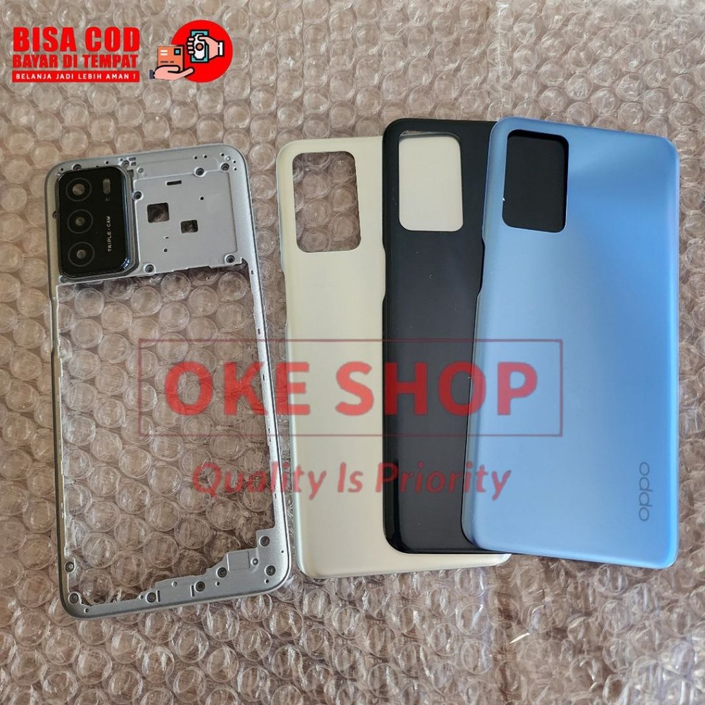 Backdoor Oppo A16s CPH2271 Backdor Bekdor Tutup Belakang Casing Kesing Opo A16s + Bazel Tulang Sampi