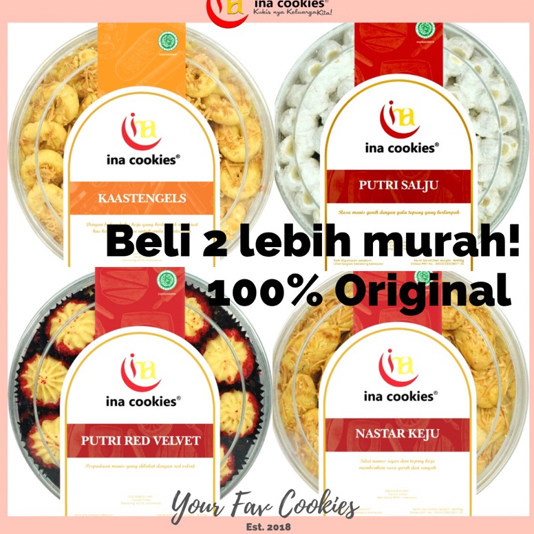 

SUPER DISKON INA COOKIES Reguler 5gr