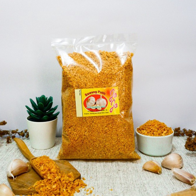 

PAKET LENGKAP Bawang Putih Goreng Jojo cincang 5gr Firsthand