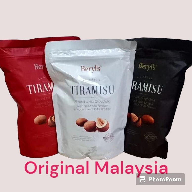 

COD TERMURAH Beryls Classic Tiramisu Chocolate Almond Pouch 3gr Beryls Coklat