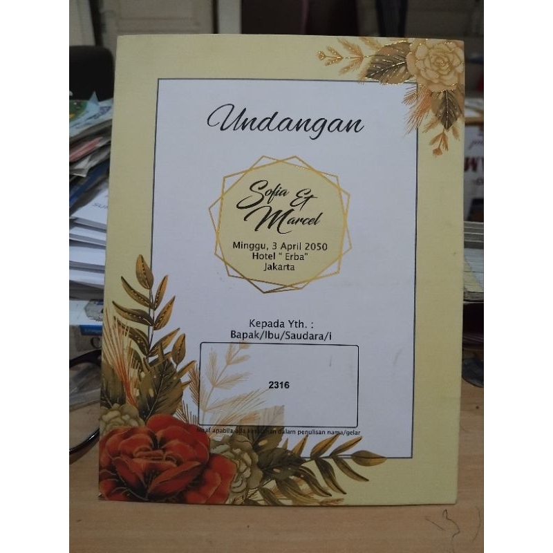 Undangan ERBA 2316 ECER & GROSIR KOSONGAN