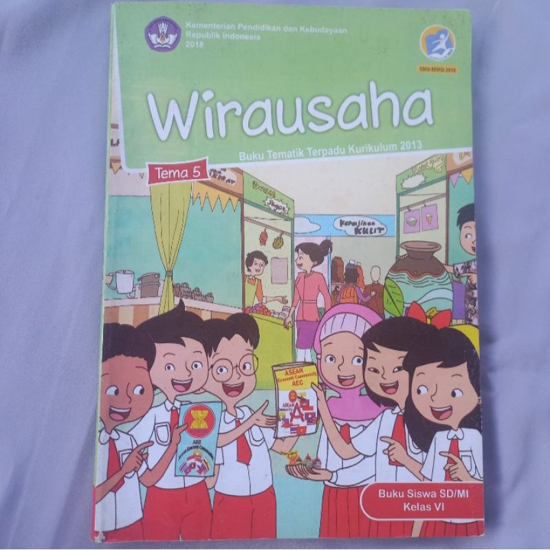 Buku Tematik Wirausaha Tema 5 Kelas 6 (Preloved)