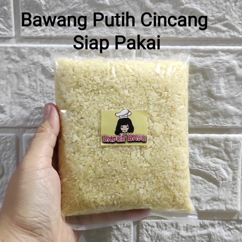 

HEMAT PROMO Bawang Putih Cincang Bawang Putih Cincang Fresh Mentah Tanpa Minyak Minced Garlic