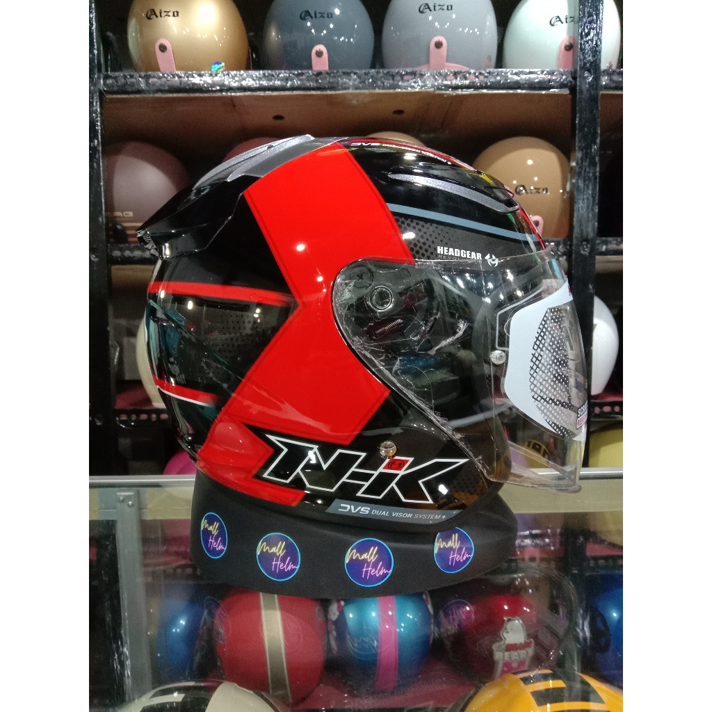 HELM NHK R1 MOTIF DOUBLE VISOR