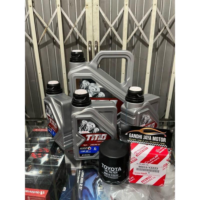 Senter_Ajaib Paket Ganti Oli Toyota Tmo Diesel 15W-40 Original Innova Diesel