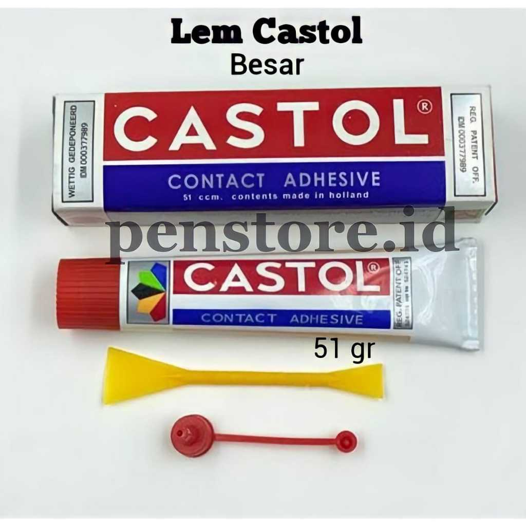 (Pcs) Lem castol 51gr (Besar) / Lem sepatu / Lem karet