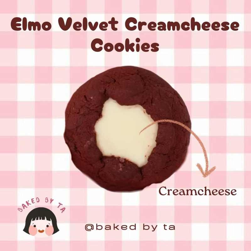 

ElMO VELVET CREAM CHEESE COOKIES (3 pcs)