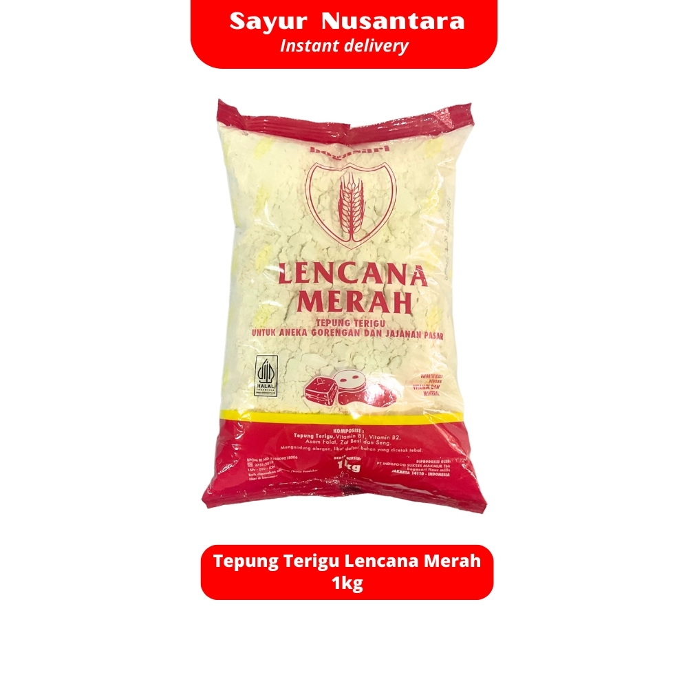 

Tepung Terigu Lencana Merah 1kg - Sayur Nusantara