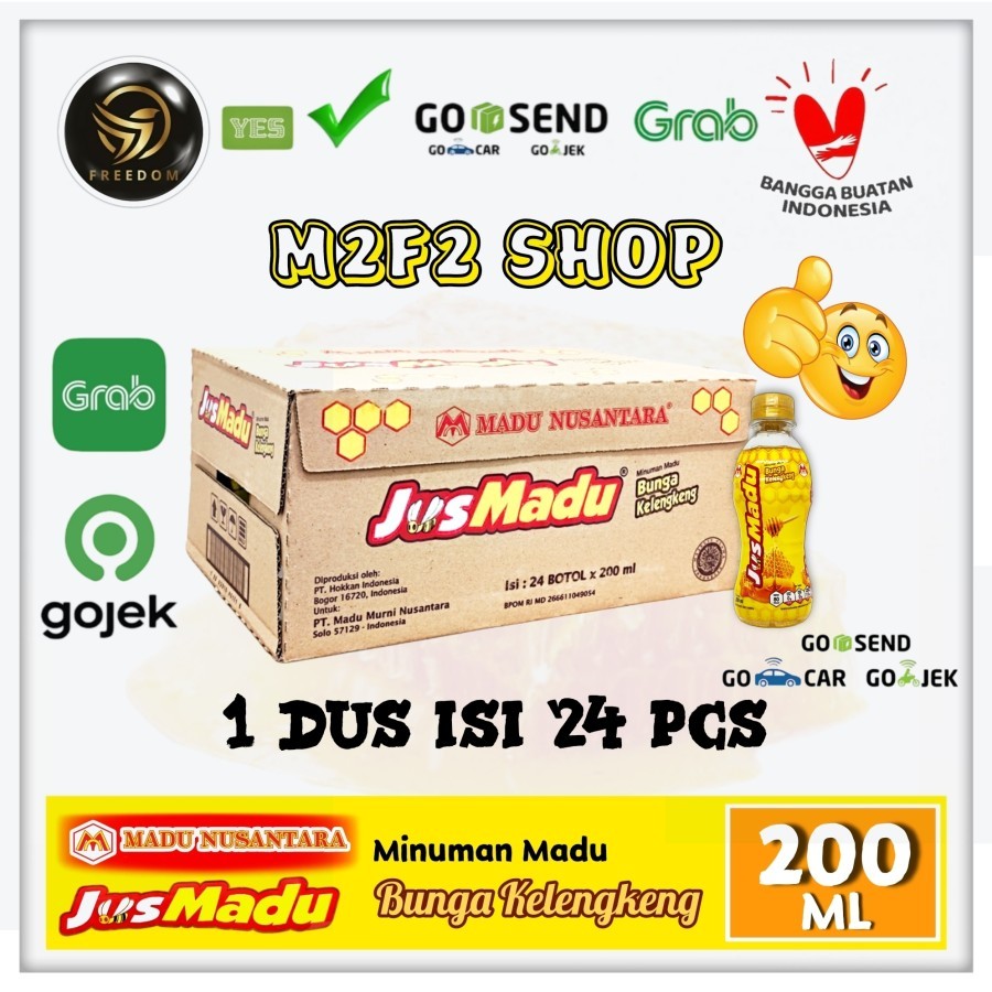 

Minuman Jus Madu Nusantara Bunga Kelengkeng Botol Pet - 200 ml Kemasan Karton (Khusus Bluebird/Gosend/Grab)