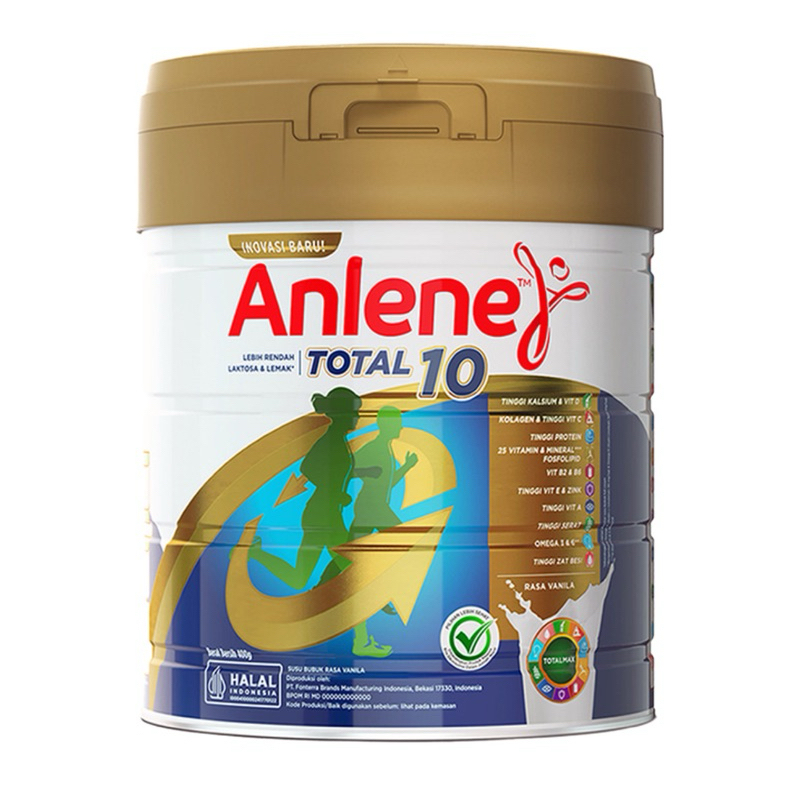 

Anlene Total 10 susu bubuk dewasa nutrisi vanila 400gr