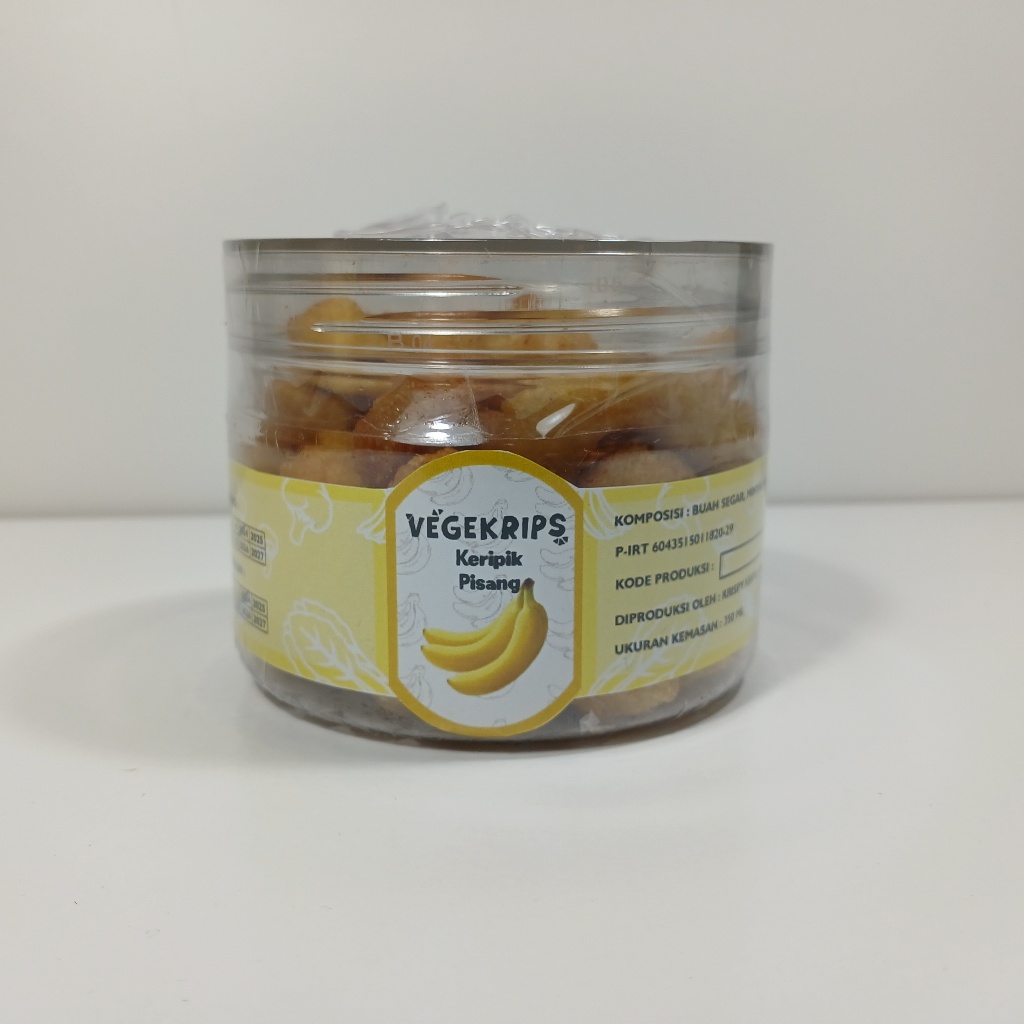 

Keripik Pisang Manis 350 mL Vegekrips