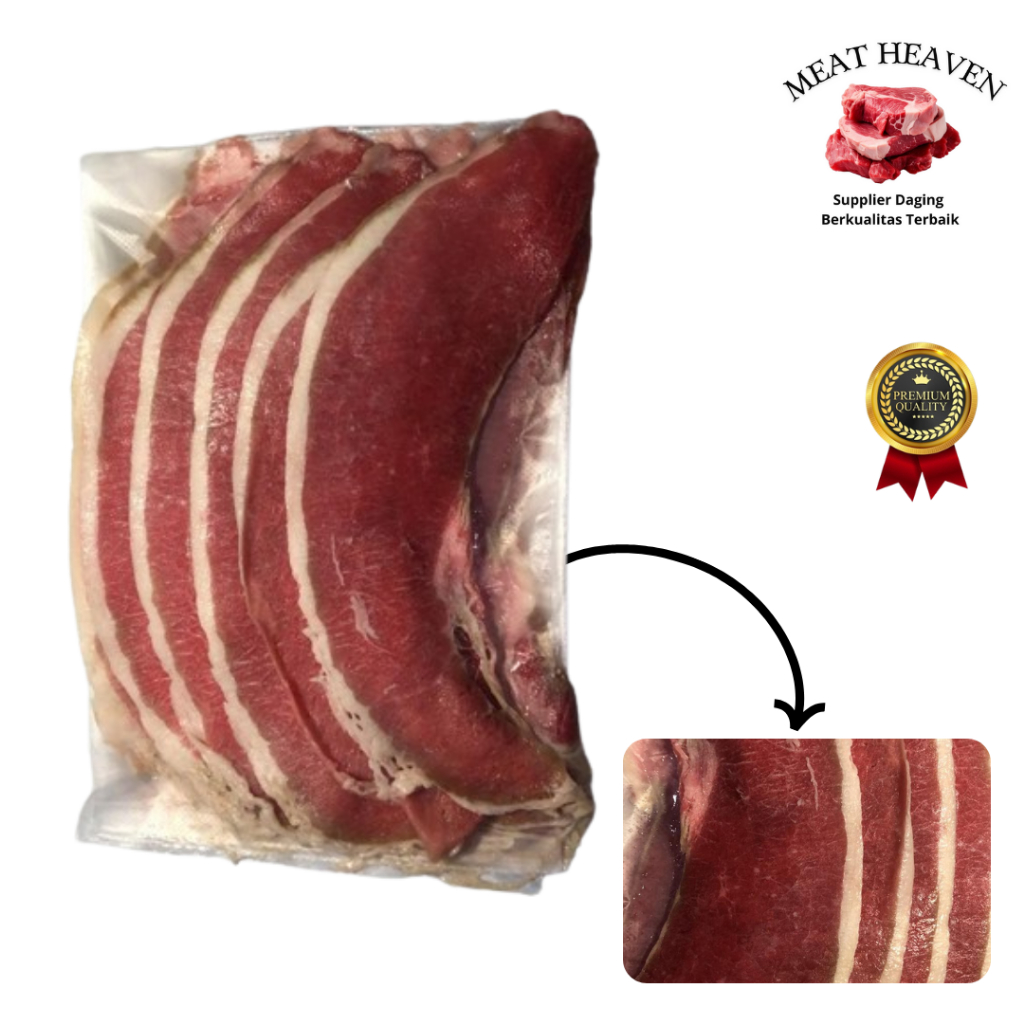 

Brisket PE Daging Sapi Beef Premium AUS Yoshinoya Sliced lean Rendah Lemak 250 gram