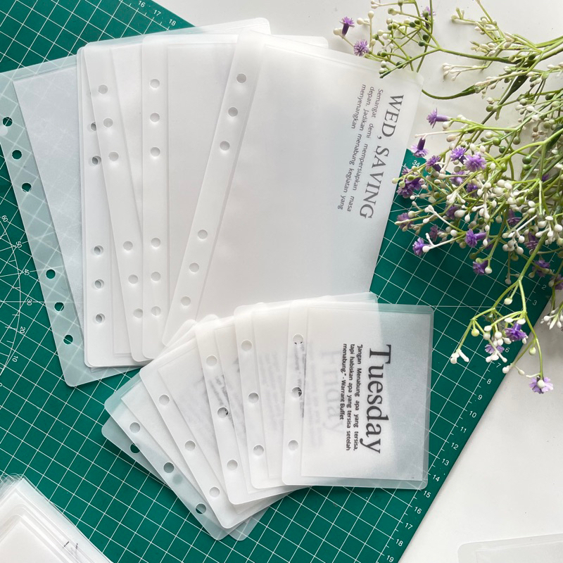 

[ BAHAN MATTE ] harga 1pcs / lembar CASH ENVELOPE / amplop uang untuk A6 A7 A8