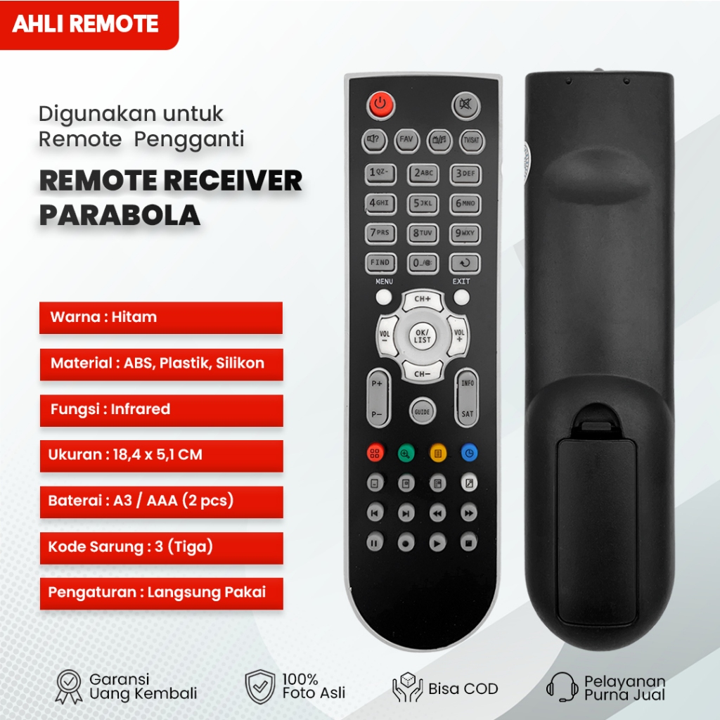 Remote Receiver Matrix HD PVR / Remot Parabola Getmecom MPEG-4