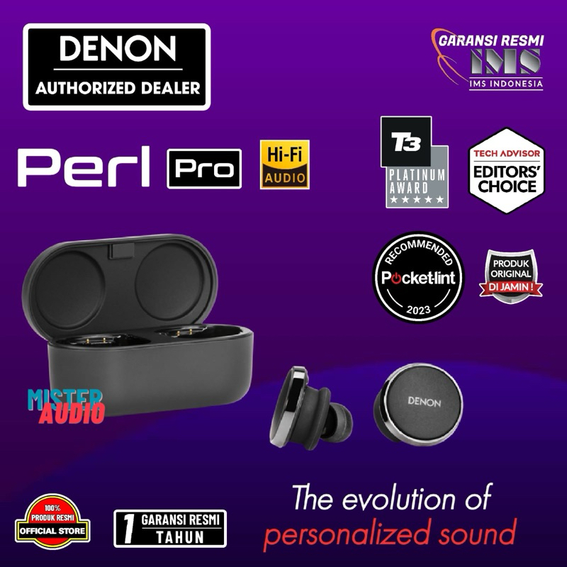 Denon PerL Pro Adaptive Noise Cancelling aptX True Wireless TWS