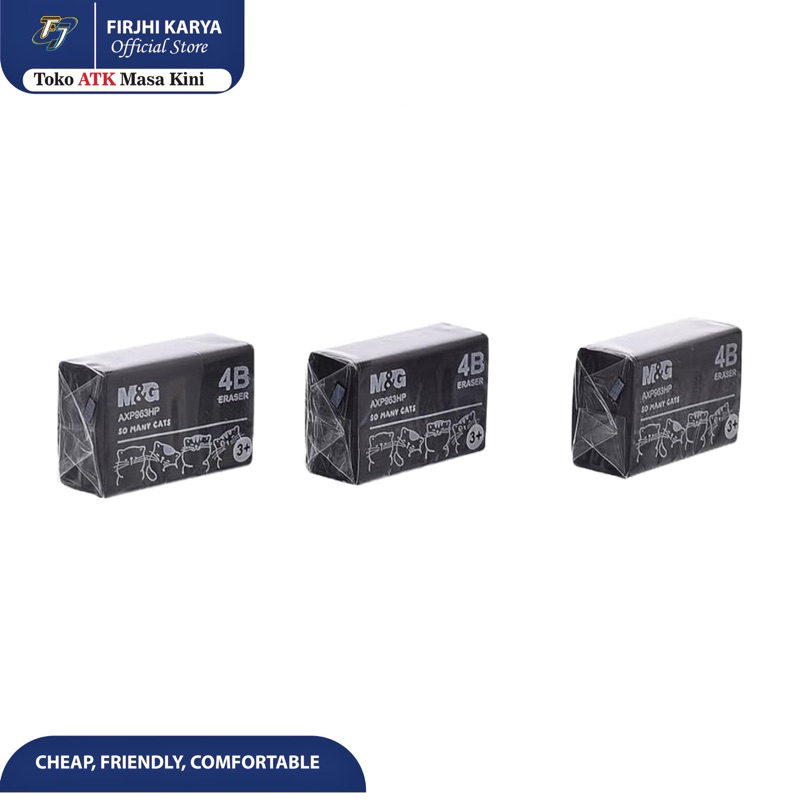 

SO MANY CATS" Eraser Black 31x21x12mm - M&G