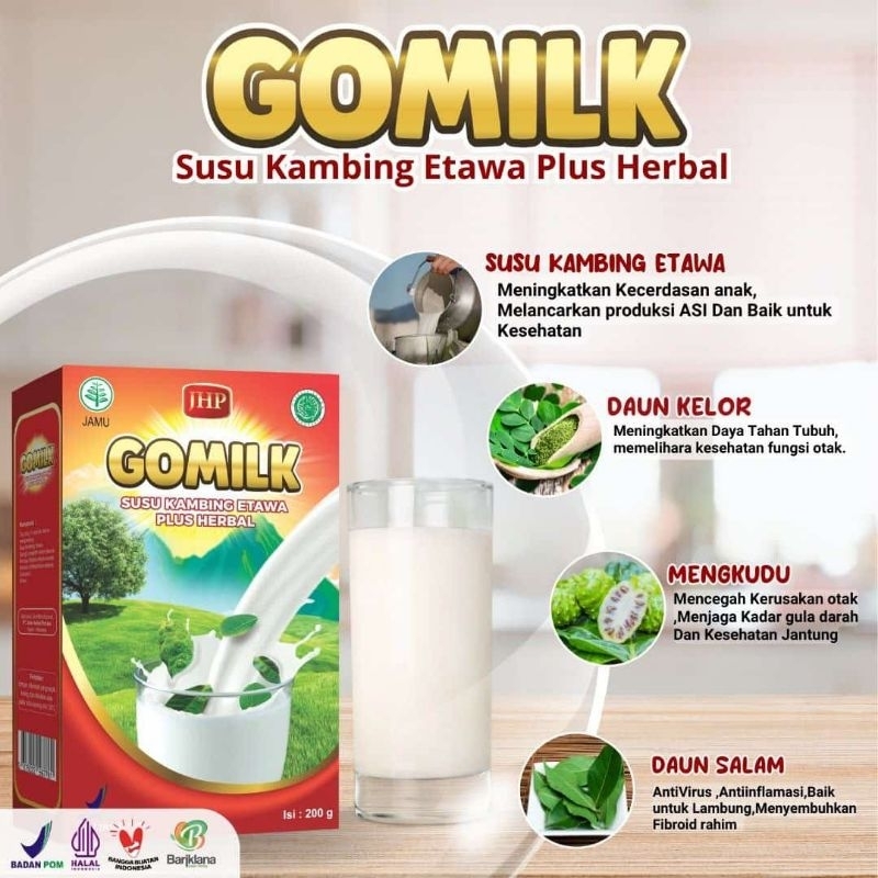 

GOMILK susu kambing etawa plus herbal