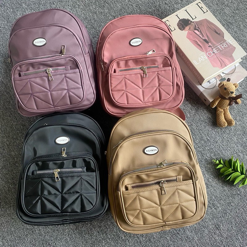 RJ3-LC Tas Ransel Wanita Backpack Fashion Aesthethic Ransel Bahan COCOLY Cocok Remaja Hingga Dewasa 