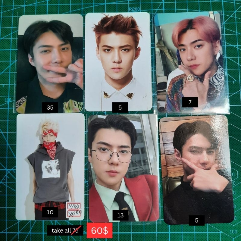 exo official photocard non album pc sehun 10th anniversary mirror overdose 1 billion views bwcw boy 