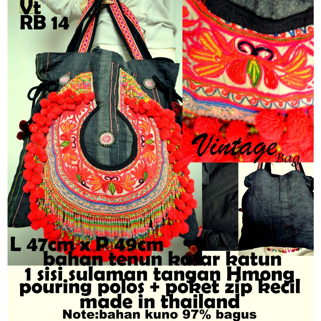 tas vintage/tas boho/tas vintage hmong/tas vintage thailand