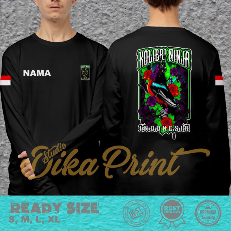 Kaos Burung Kolibri Ninja Indonesia