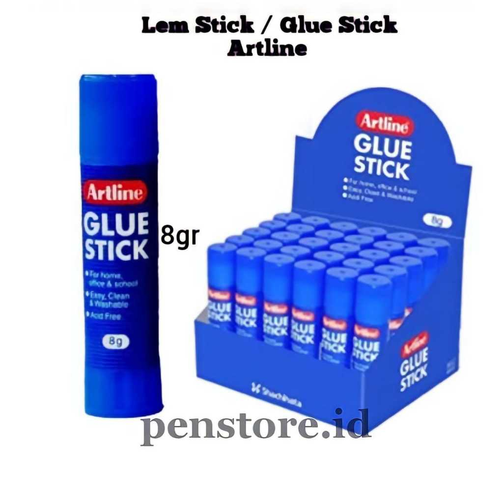 

(pcs) Lem stick ARTLINE 8gr (kecil) / Glue stick / Lem kertas