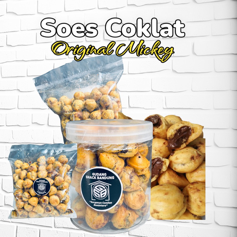 

1 Kg Soes Kering Micky Varian Rasa Coklat