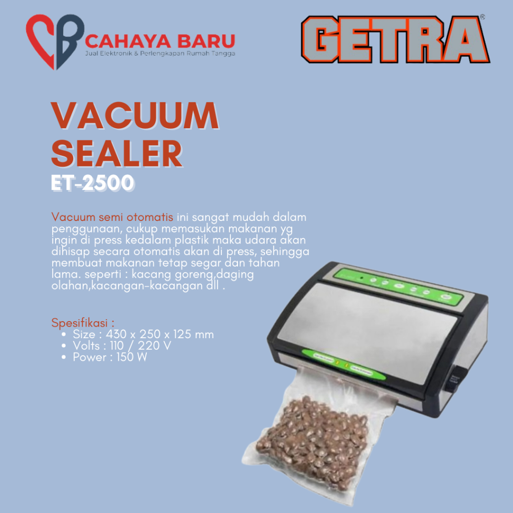 GETRA VACUUM SEALER ET2500