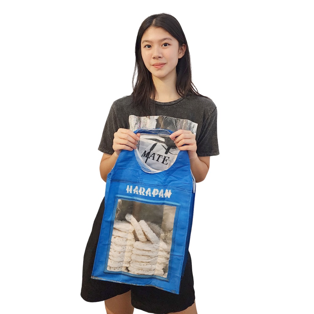 TAS GULUNG KALENG KERUPUK HARAPAN TASLAN KUAT SERBA GUNA UNTUK TRAVEL - BIRU KADO UNIK LUCU MURAH