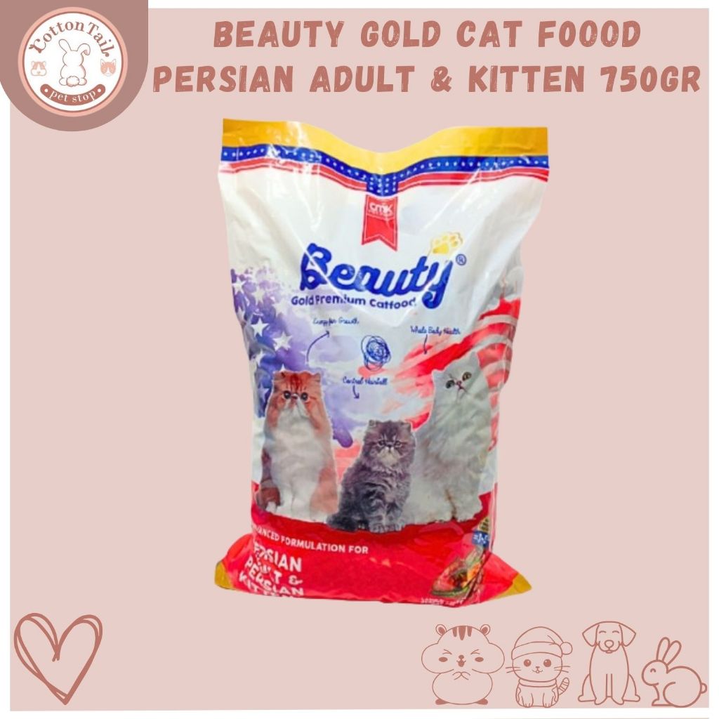 BEAUTY GOLD 750gr - Makanan Kucing Premium for PERSIAN Adult & Kitten 750gr