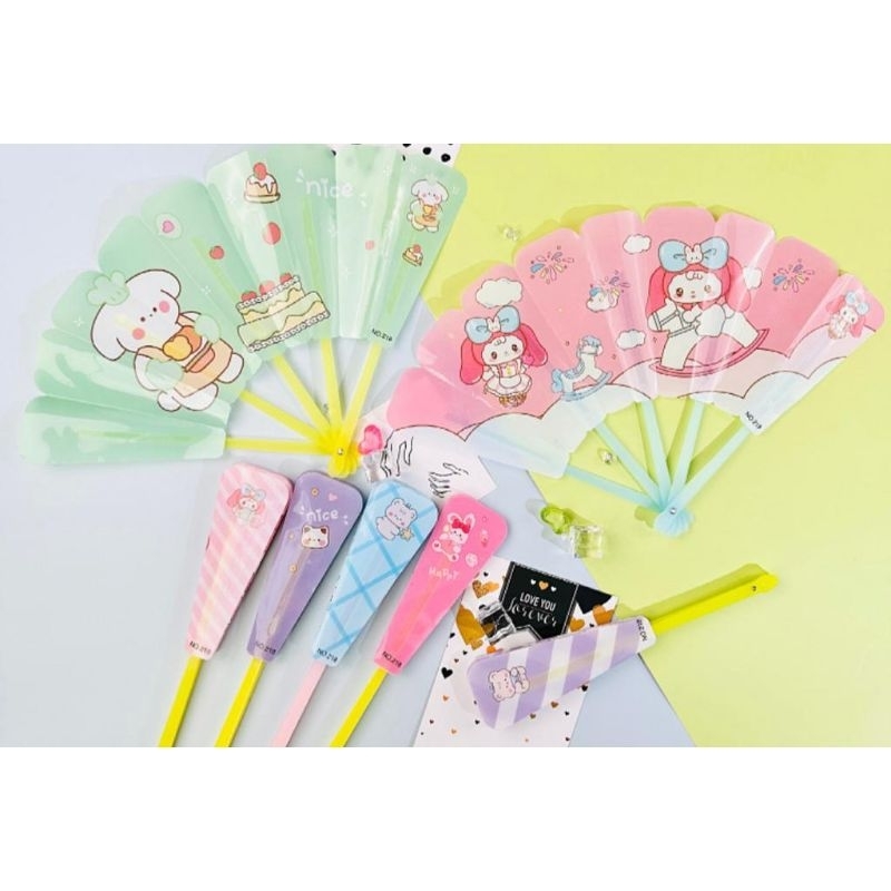 kipas lipat / kipas lipat karakter / kipas tangan sanrio