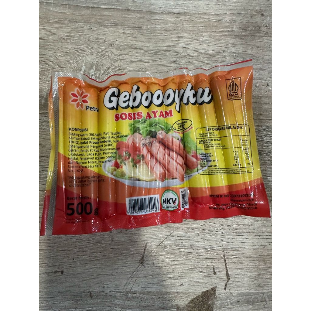 

Gebooy sosis putih 500 gr