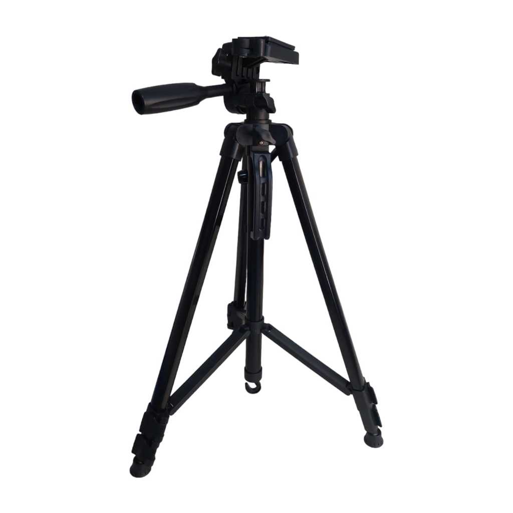 Tripod 3366 140cm Kamera/Handphone +Holder U dan Sarung Tripod-HITAM