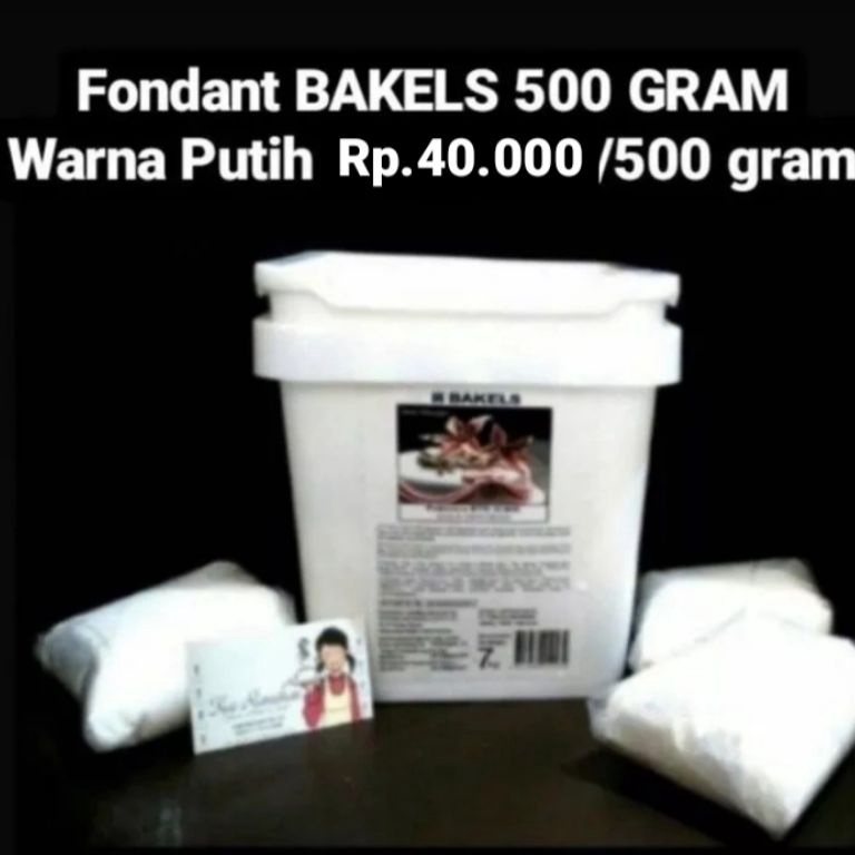 

Splash FONDANT BAKELS 5 GRAM WARNA PUTIH