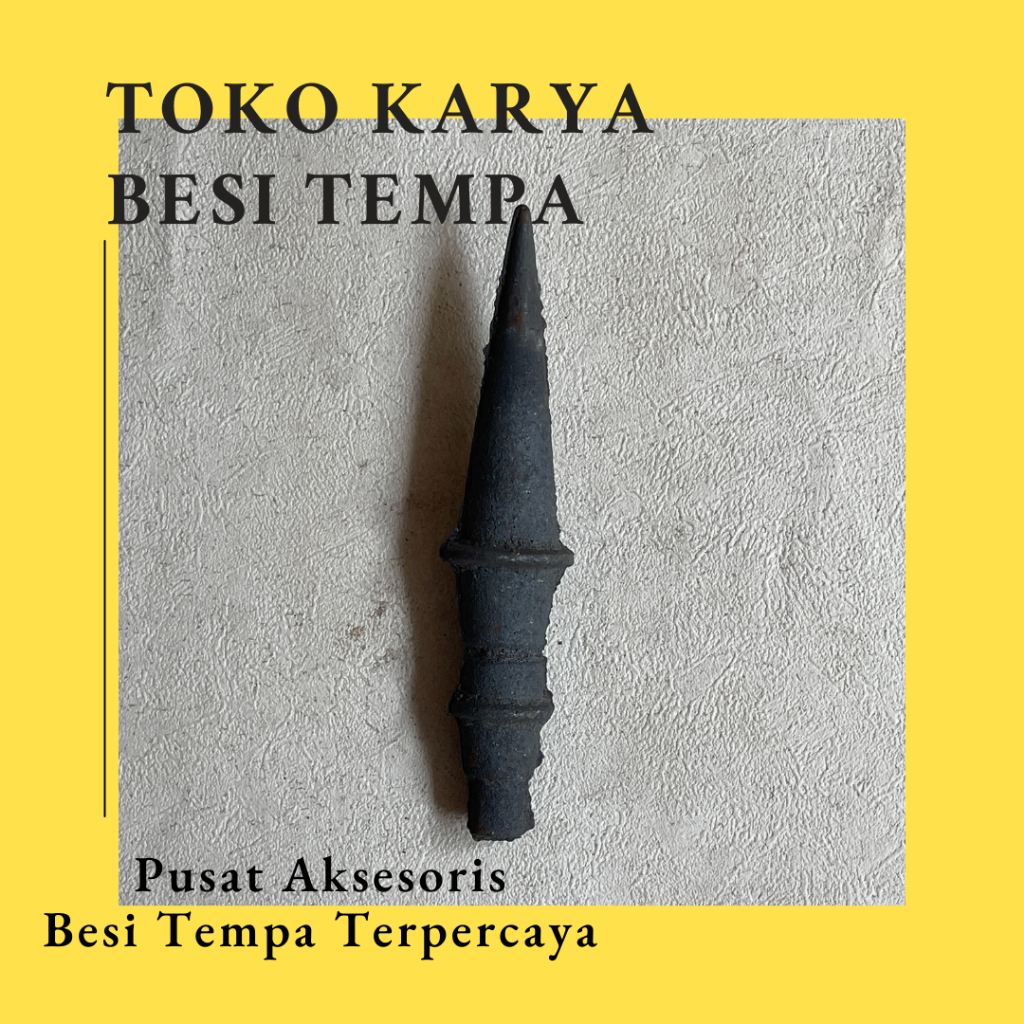 Ornamen Besi Tombak 179 Cor / Ornamen Besi Tempa / Ornamen Pagar Besi dan Tralis / Aksesoris Besi Te