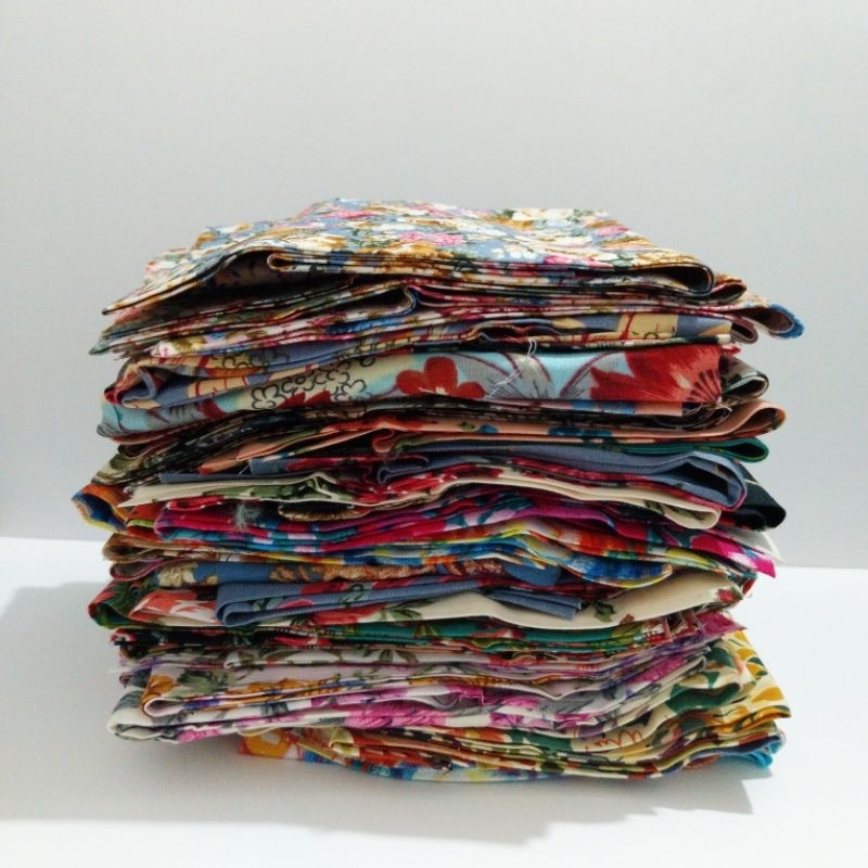 [ISI LEBIH BANYAK] kain perca sisa sample kain 500gr / kain perca katun campuran / kain perca viscos