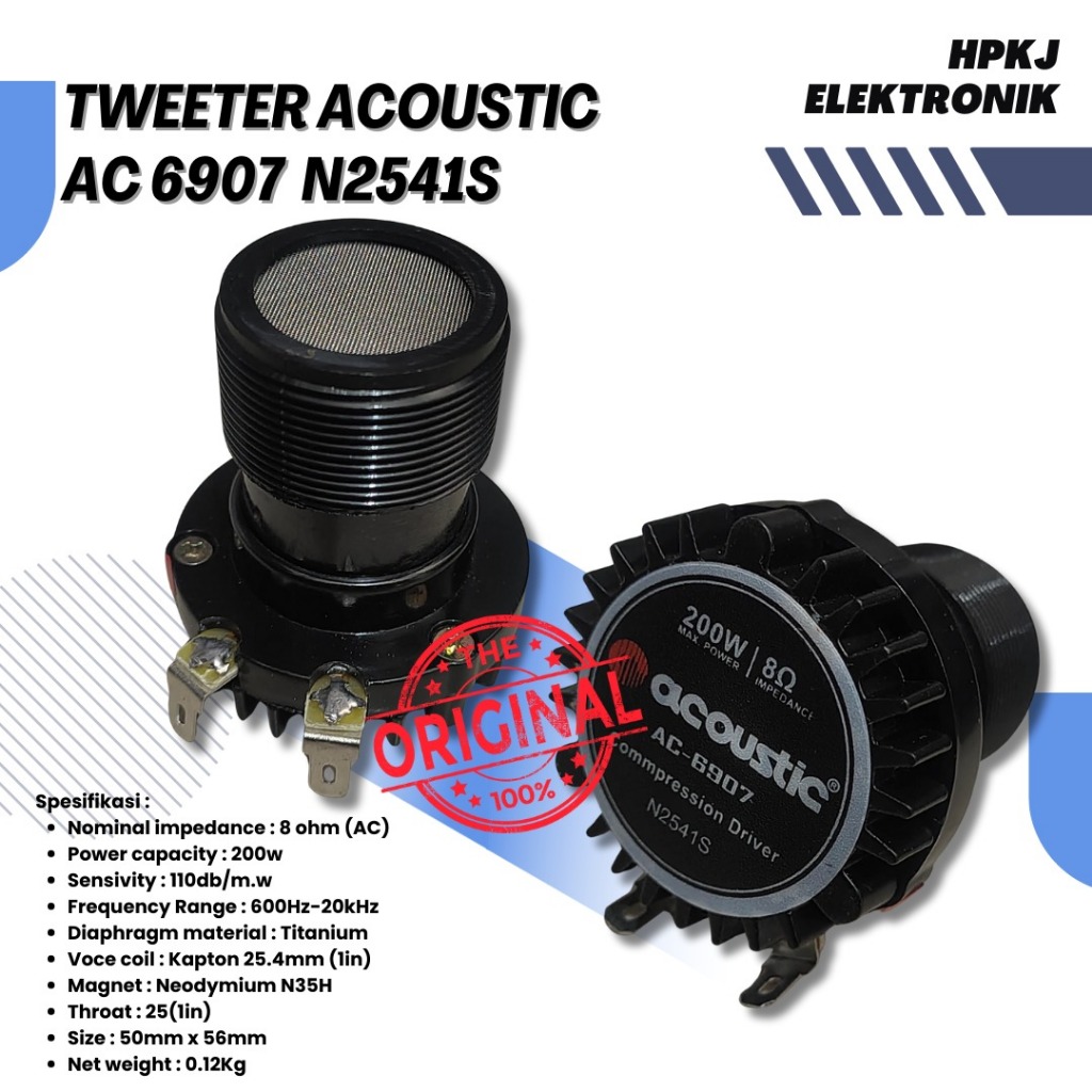 TWEETER ACOUSTIC ANCT 2541S TWEETER ACOUSTIC 2541 S