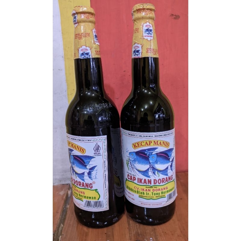 Kecap Ikan Dorang 600ml, khas jombang repack botol plastik