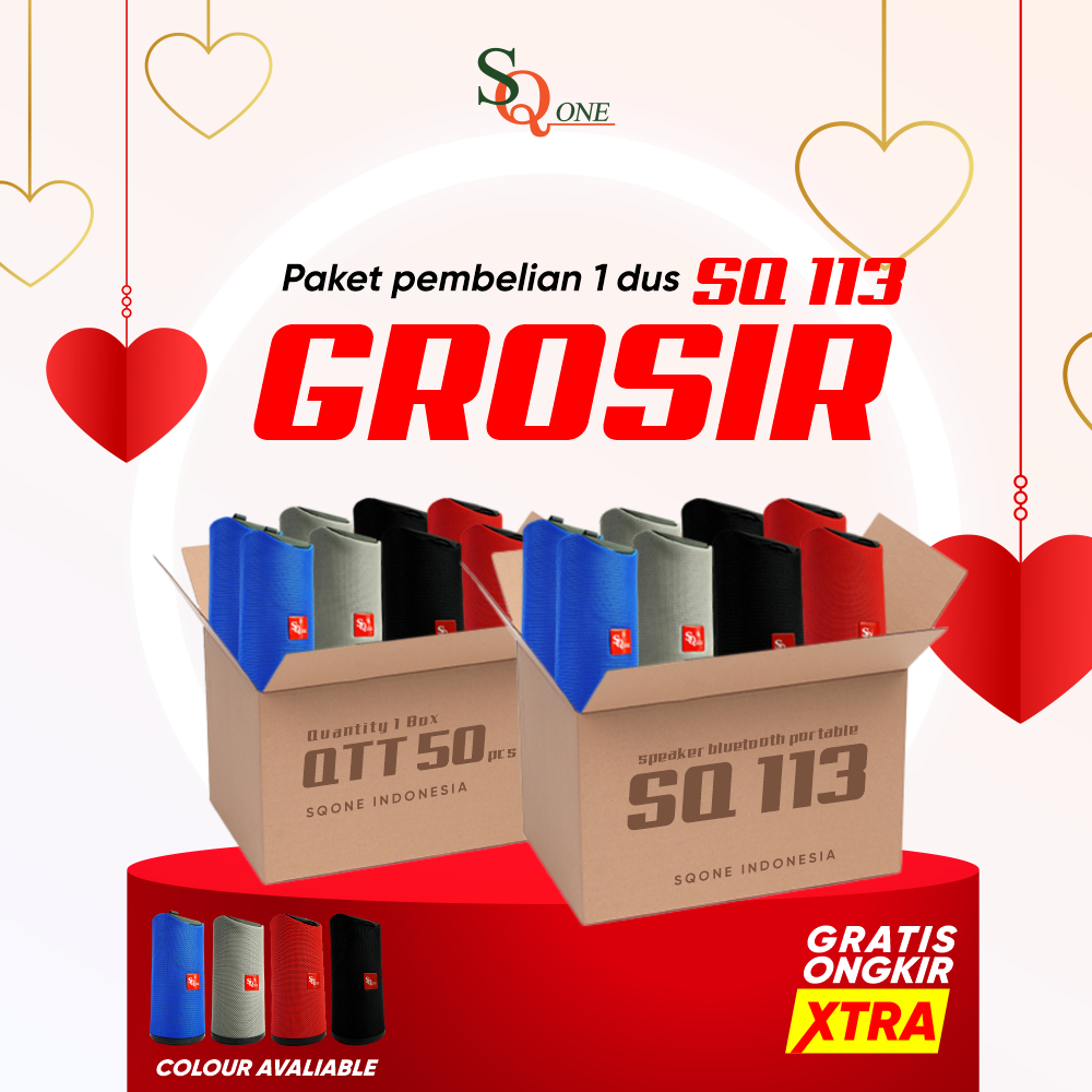 SPEAKER BLUETOOTH PORTABLE paket bundling SQ 113