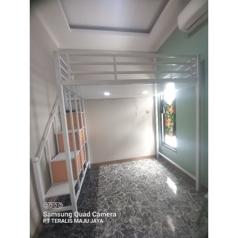 ranjang susun ranjang kolong ranjang lantai 2 mezzanine kamar