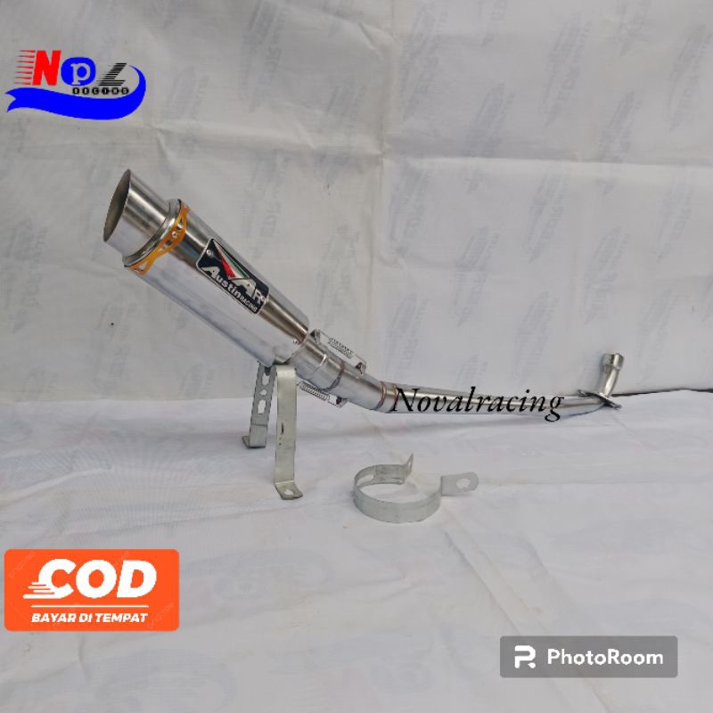 Knalpot racing AR AUSTIN RACING untuk motor BEBEK ALL VARIAN/TYPE.jupiter z. supra x