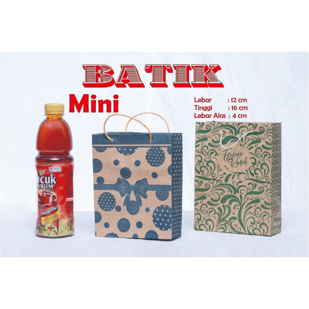 

PAPER BAG MINI BATIK 11 X 15 X 4 / PAPERBAG MOTIF MINI / TAS KERTAS PERNIKAHAN SOUVENIR / TAS KERTAS KADO