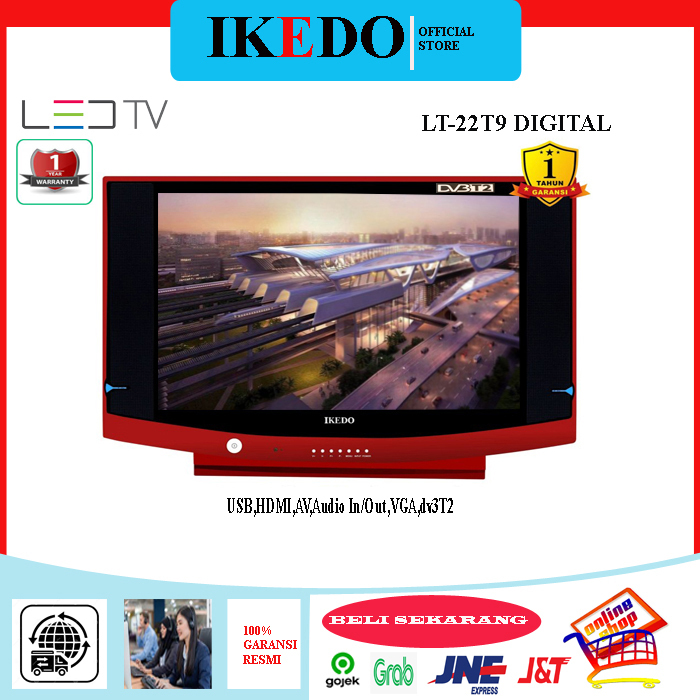 IKEDO TV LED Digital 22 inch TV Tabung (LT-22T9-D)