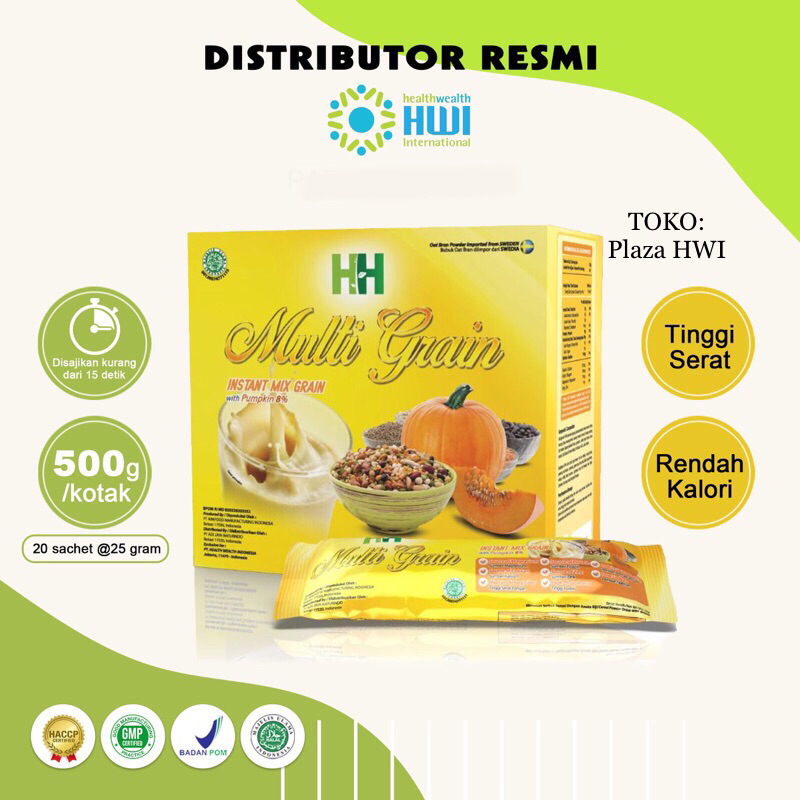 

HH MULTIGRAIN HWI ORIGINAL 100% isi 20 sachet