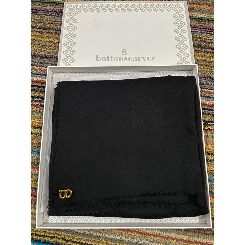 Preloved tapis embossed hitam