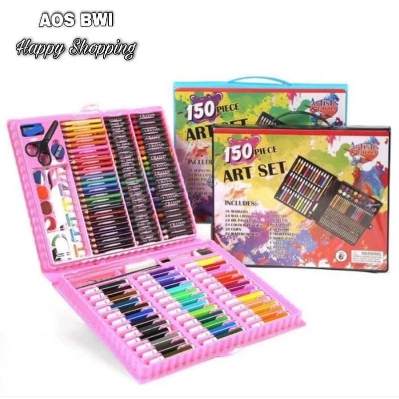 

Crayon Warna Set Isi 150pcs / Pensil Warna / Alat Lukis Anak
